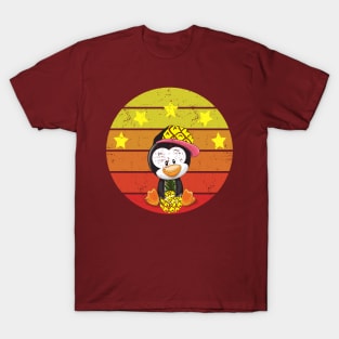 VINTAGE PINEAPPLE VOLLEYBALL PENGUIN T-Shirt